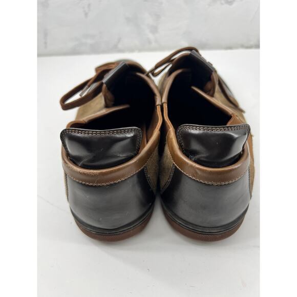 Louis Vuitton Leather Suede Low Top Sneakers Trainers Lace Up Brown Men's 10.5 - Picture 5 of 15